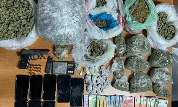 Antidroga me aksion në Prishtinë, arrestohen disa të dyshuar dhe sekuestrohet sasi e drogës dhe dëshmi tjera