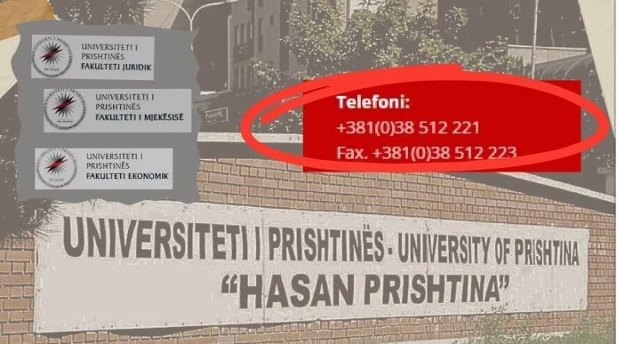 Fakultetet në UP nuk e ndryshojnë prefiksin e Serbisë