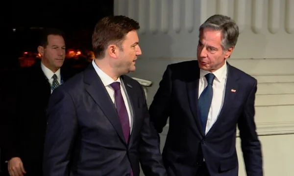 Blinken arrives in Skopje, meets with Minister Osmani