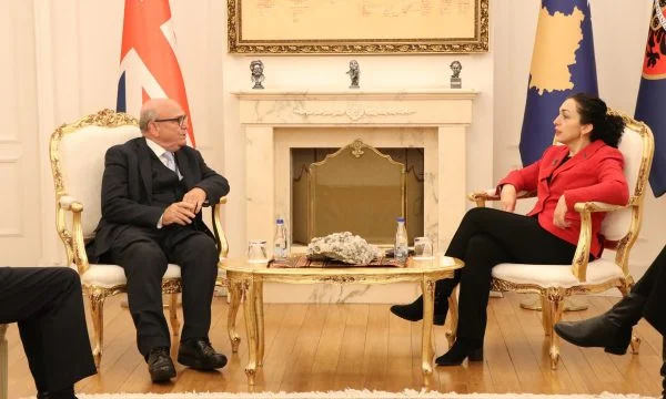 Peach in Kosovo meets with Osman, Kurtin, Bisimi, topic of discussion was implementation of agreements with Serbia