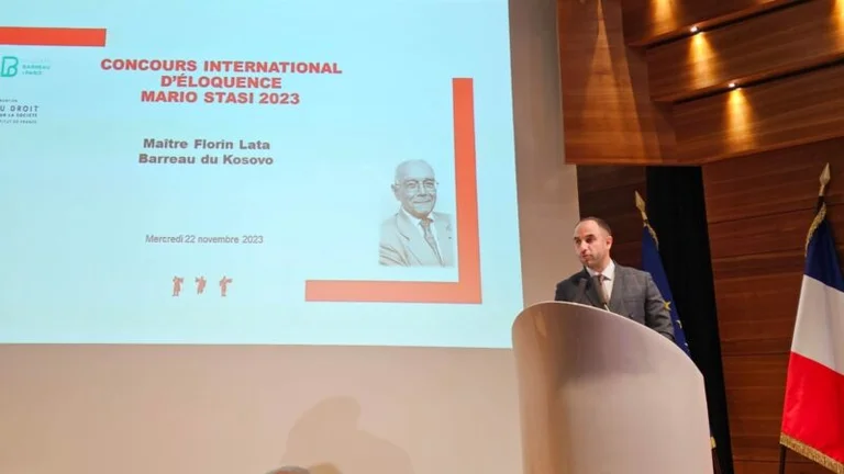 Late lawyer Bajram Kelmendi in Paris geehrt