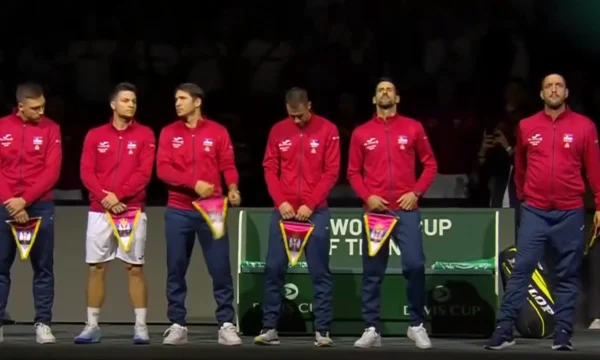 Nationalist Djokovic mit Freunden “Davis Cup” mit serbischer Gesangswahl in Kosovo