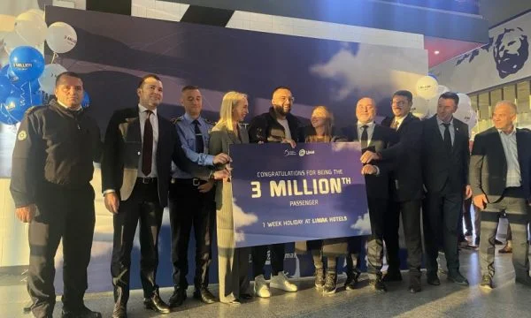 Aeroporti i Prishtinës shpërblen me një pushim në Turqi udhëtarin e 3-miliontë për vitin 2023