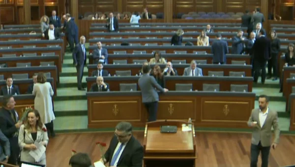 Zajednica: AAK shpërndanë lule të kuqe për VV-në
