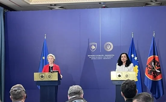Osmani: Von der Leyeen me presentó el nuevo plan de crecimiento para los Balcanes Occidentales