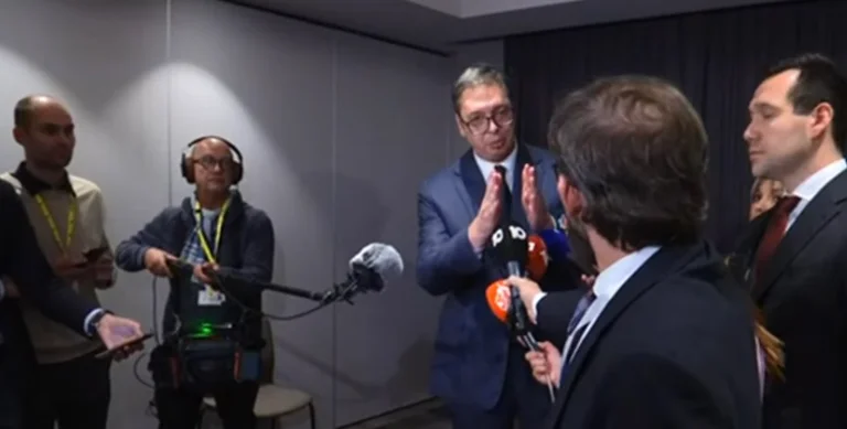 Vuciq shows racist at Europe's helm, won't let Kosovo journalists ask questions