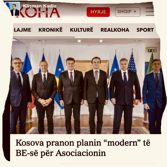 Die Regierung reagiert auf Zeit: Wir haben nicht gesagt, dass Kosovo den europäischen Verbandsplan angenommen hat.