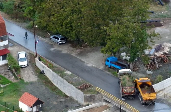 Banjska Village einen Monat nach dem Terroranschlag