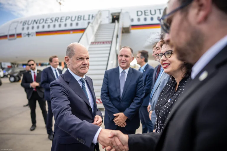 El canciller alemán Scholz llega a Israel