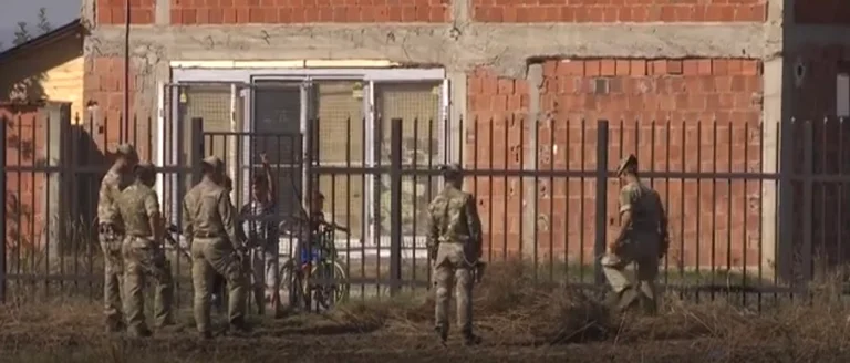 KFOR-i largon gjarpërinjtë nga oborri i një shkolle në Ferizaj