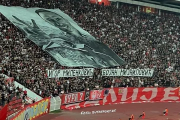 Auf Champions: Crvena Zies Fans respektieren die Terroristen, die in Banjska getötet wurden
