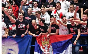 Serbisch-Hooliganer Trauer terroristischer getötet in Banjska