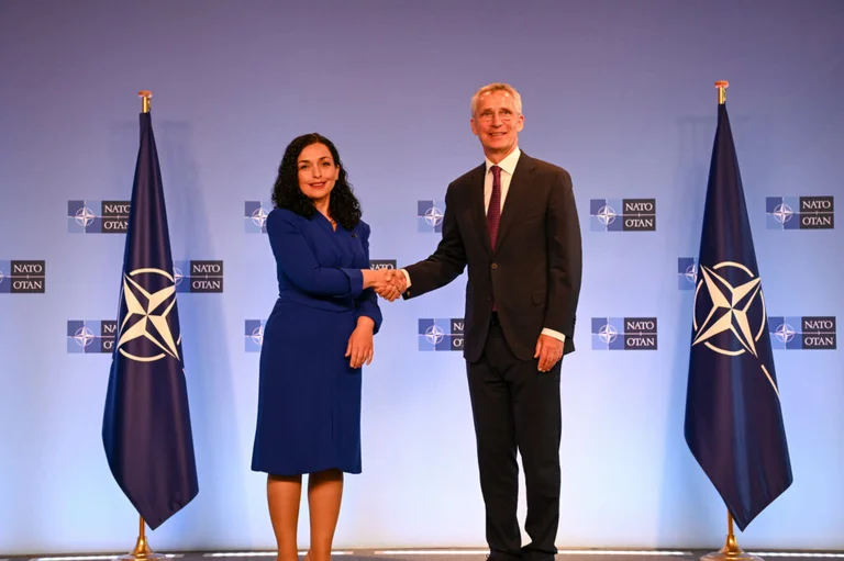 President Osmani after meeting with Stoltenberg: I reiterated Kosovo's commitment to NATO membership