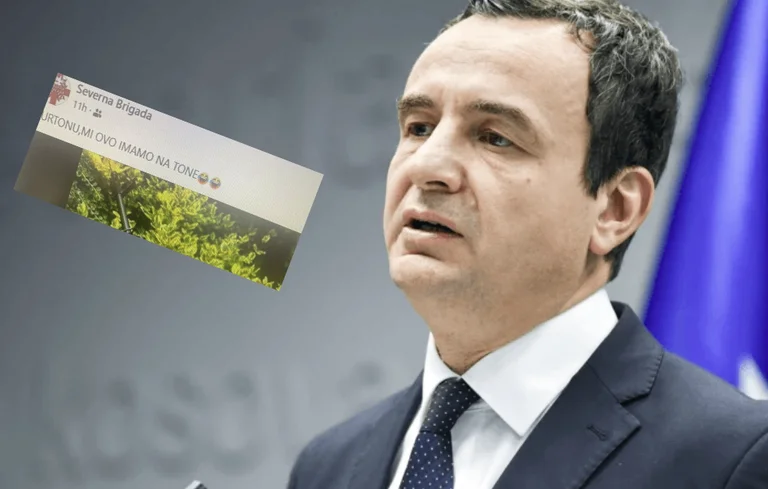 “Severa Brigade” che ha minacciato la morte di Svechlen ieri, oggi invia un messaggio a Kurti