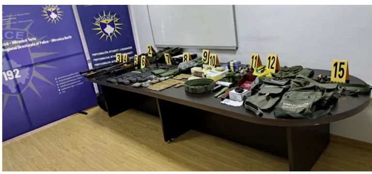 Police tell of the amount of weapons found in a house in Zvecan, suspect it was warehouse