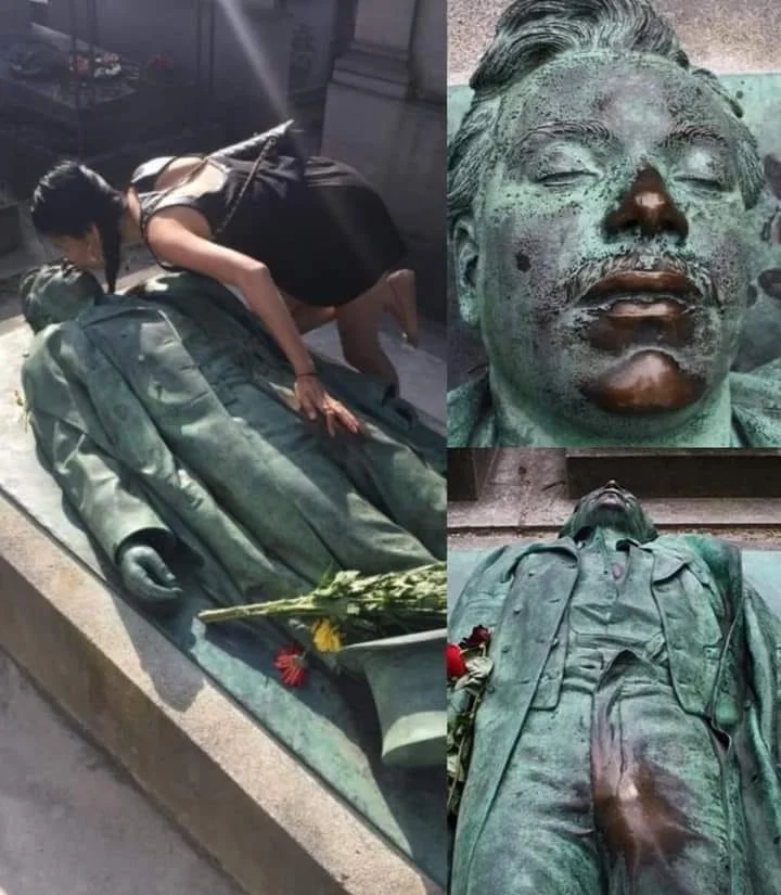 Les femmes l'embrassent sur les lèvres et secouent ses salopes : Vous ne croirez pas pourquoi la statue de Victor Noir est la plus célèbre de Paris