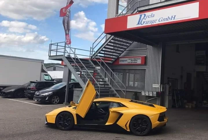 Das Opfer in Kline war ein Geschäftsmann in der Schweiz, im Besitz von Luxusauto Garagen