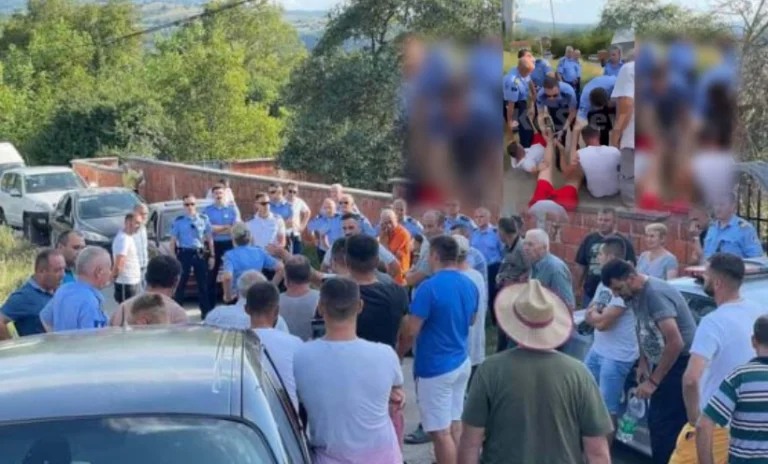 Physical clashes between Serbs and Kosovo Police in Klokot due to the burial of infected pigs