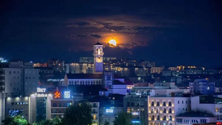 Monday photo in Pristina, ranked by BBC as among the most beautiful in the world