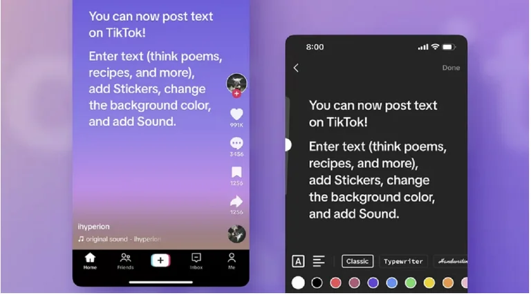 Në TikTok mund të bëjmë postime vetëm me tekst
