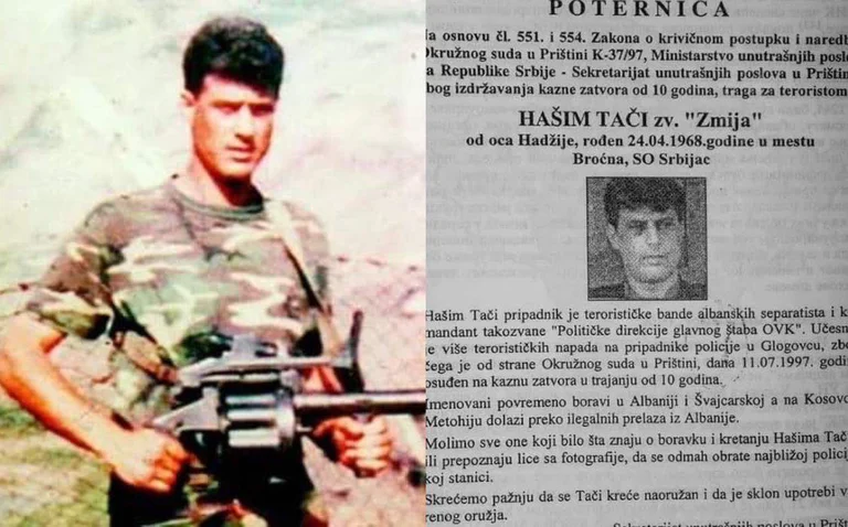 Si përshkruhej Hashim Thaçi në urdhërarrestin e lëshuar nga Serbia në vitin 1997