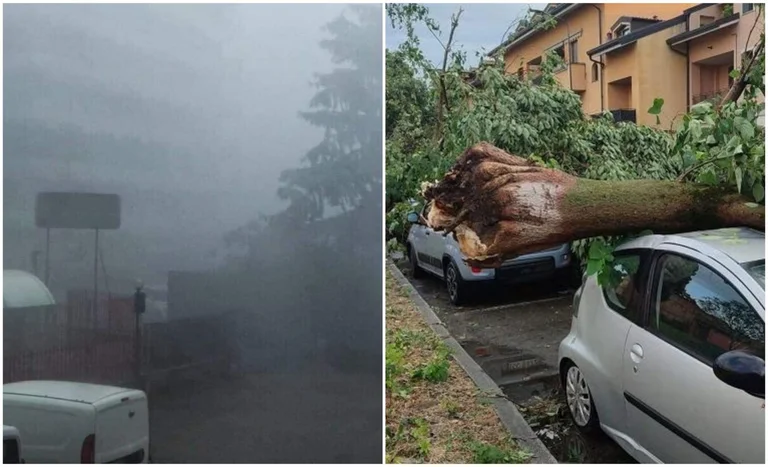 Nga rrufe dhe erëra të forta u përfshi Milano gjatë natës/Video
