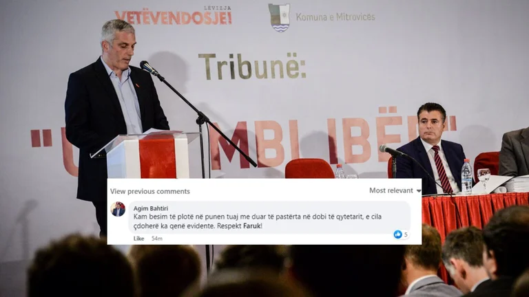 Bahtiri publicly claims he believes in the clean “ ” of the VV man who is being investigated for corruption