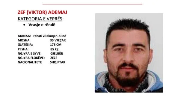 Livré à la police, Mark Ademiaj, impliqué dans le meurtre de deux frères à Gjakova