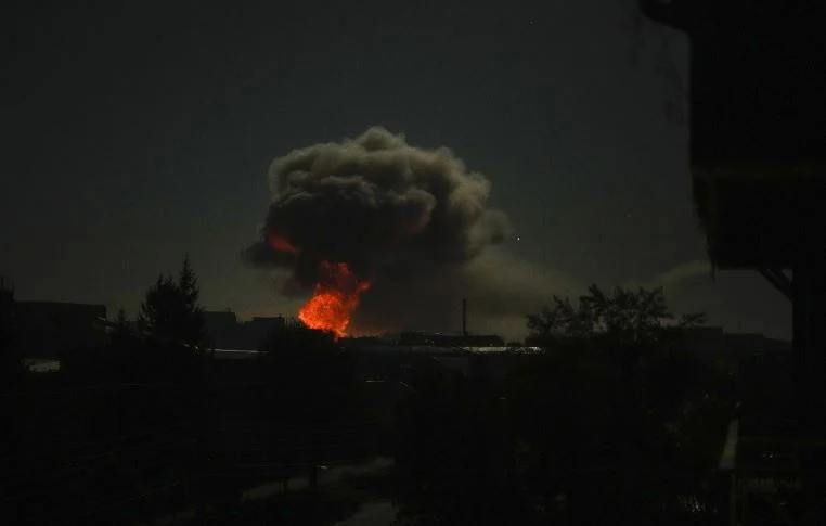 Gran explosión en Melitopol, Ucrania