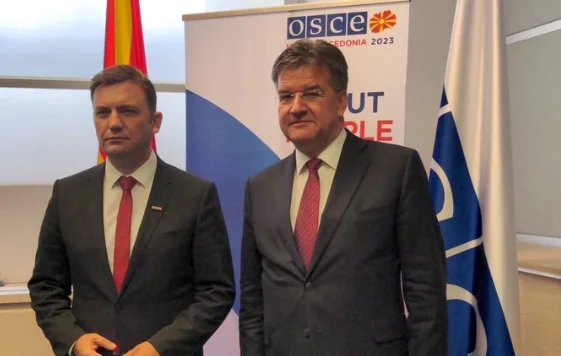 Lajcak meets with Osman in Vienna, discuss de-progressing the situation in northern Kosovo
