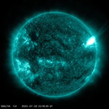 What happened to Earth this week after the sun released powerful radiation?