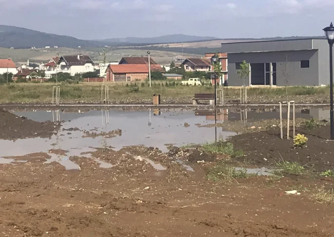 Les travaux au parc de progression de Kurt en augmentation sont constitués de “le visage de”, prend de l'eau quatre jours après l'inauguration