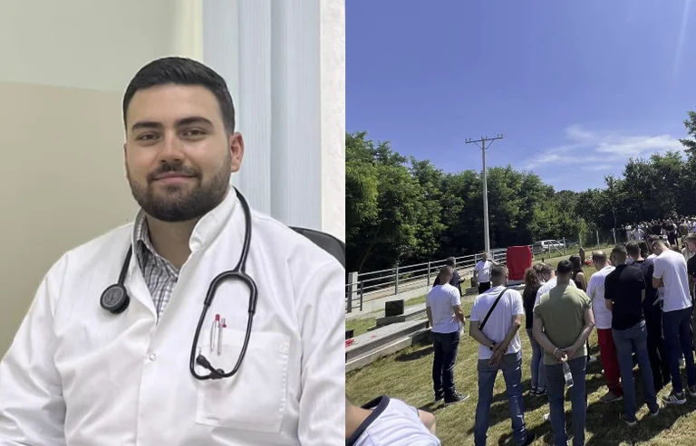 Der Arzt, Mentor Salih, erinnert an sein Leben im Krankenwagen Unfall Gjakova.