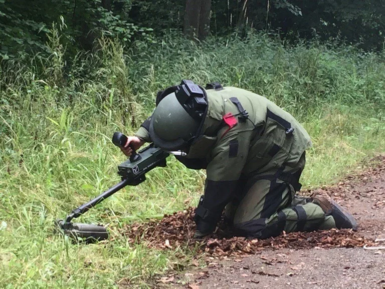 Decan, hay un vehículo no roto en un bosque