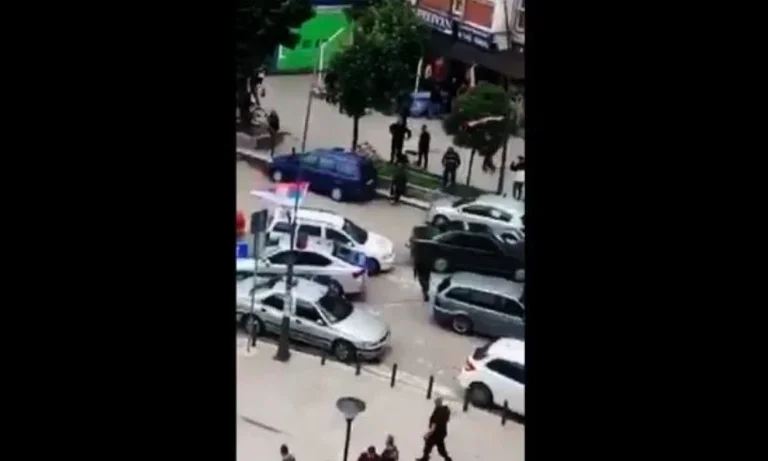 V IDEO: Nach der Verhaftung in Nord, Serben Stein Kosovo Polizei