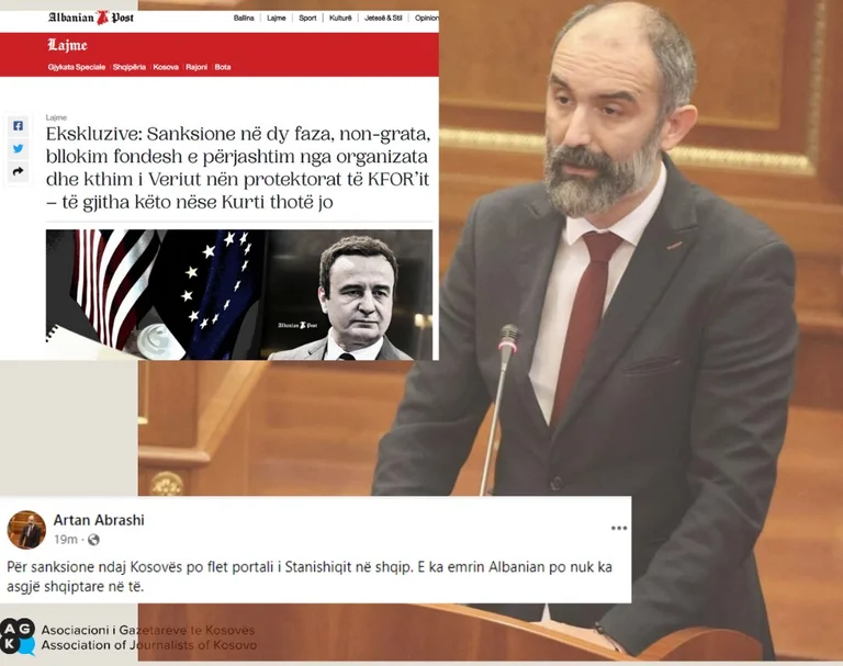 Deputy Artan Abrashi's lynching language to “Albian Post”, AGK invites Kurti to distance from such attacks