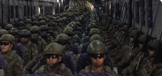 Turkey's Defence Ministry publishes video of Turkish peacekeeping forces headed for Kosovo
