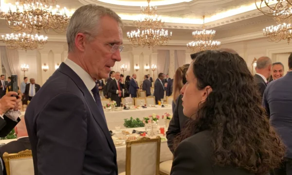 Osman's meeting with Stoltenberg a few days after the chief NATO launched 700 additional troops for Kosovo