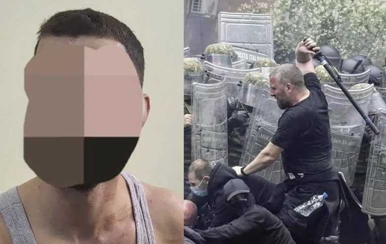 Images of two young people being attacked by criminal groups in the north