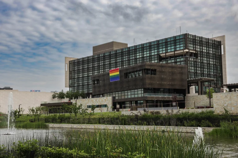American Embassy puts LGBBTQI+ flag in top