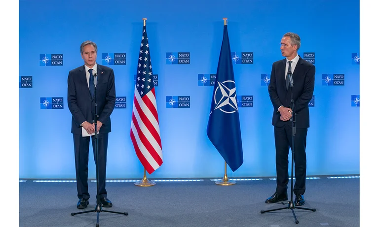 Blinken se reúne con Stoltenberg mañana, incluso la conferencia de medios.