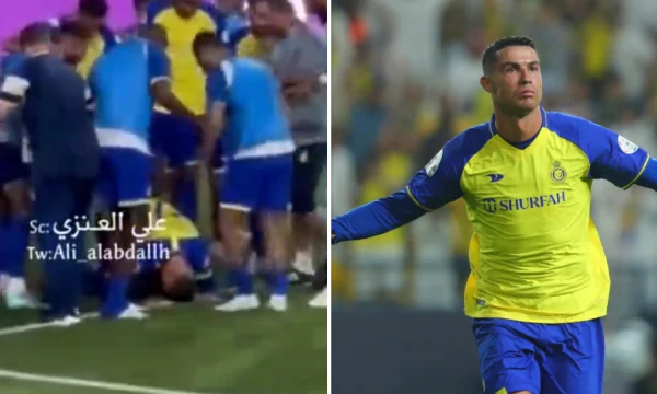 Ronaldo celebró el objetivo de una manera especial antes de los fans de Al Nassr