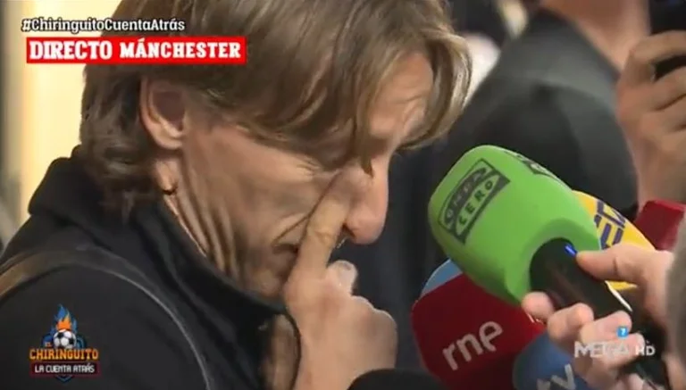 Teared Modrick delante de los periodistas, mira lo que dijo después del partido.