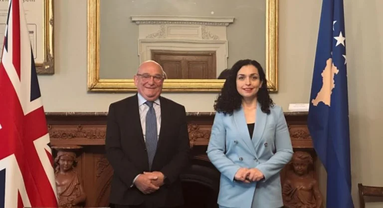 Osmani takohet me Peachin në Londër, diskutojnë për integrimin euroatlantik të Kosovës