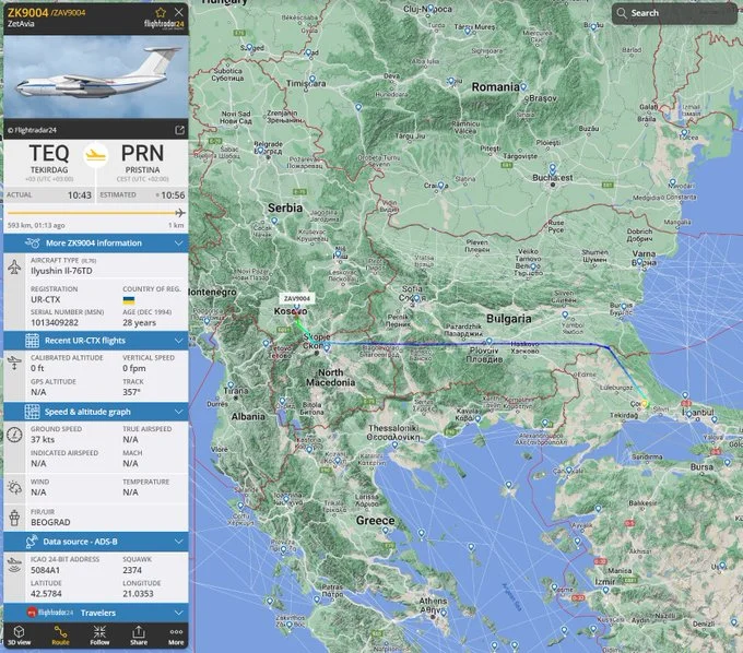 Katër fluturime speciale nga Turqia në Kosovë, a është ky aeroplani që i solli dronët Bayraktar?