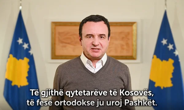 Kurti desea la Pascua ortodoxa en idioma serbio: Continuaremos nuestra preocupación por ti