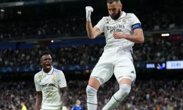 Real Champion, schlug Chelsea im ersten Spiel im Saniago Bernabau