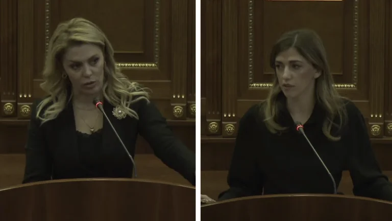Gobernador Kurti: Deliu y Hadziu's garganta-a-picture in Parliament
