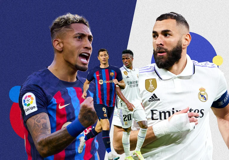 Formaciones oficiales: Barcelona Real Madrid