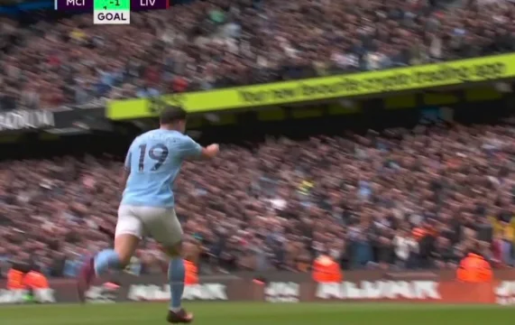 Cuando no es Haland es Álvarez, City equipara rápidamente la puntuación contra Liverpool